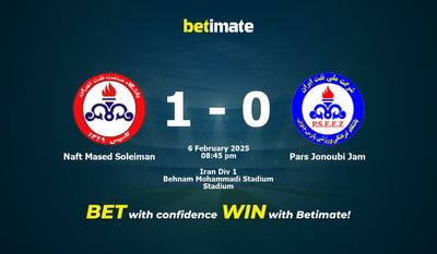 Dự đoán, Tỷ lệ cược & Mẹo cá cược Naft Mased Soleiman vs Pars Jonoubi Jam 02/06/2025