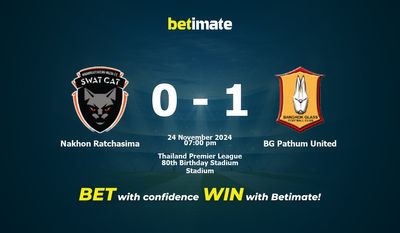 Soi kèo Nakhon Ratchasima vs BG Pathum United, tỷ lệ và mẹo cá cược 24/11/2024