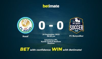 Soi kèo Nasaf vs FC Bunyodkor, Tỷ lệ & Mẹo cá cược 24/09/2023