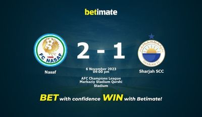 Soi kèo Nasaf vs Sharjah SCC, tỷ lệ và tip cá cược 06/11/2023