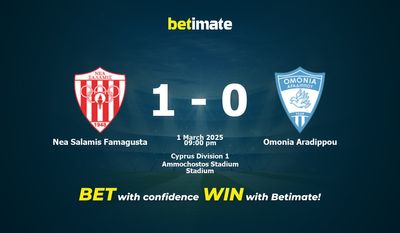 Soi kèo Nea Salamis Famagusta vs Omonia Aradippou, tỷ lệ cá cược 01/03/2025