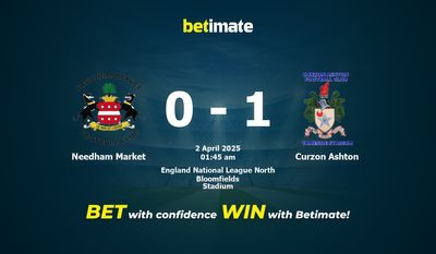 Dự đoán Needham Market vs Curzon Ashton, Tỷ lệ cược & Mẹo cá cược 04/01/2025