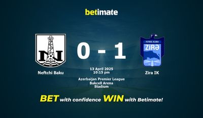Dự đoán Neftchi Baku vs Zira IK, Tỷ lệ cược & Mẹo cá cược 04/13/2025