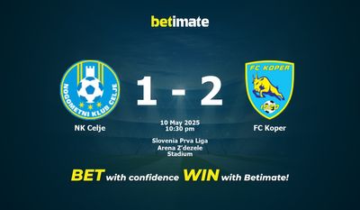 Dự đoán NK Celje vs FC Koper, tỷ lệ cá cược 10/05/2025