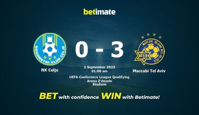 Dự đoán NK Celje vs Maccabi Tel Aviv, Tỷ lệ & Mẹo cá cược 31/08/2023