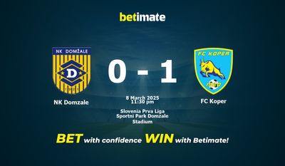 Soi kèo NK Domzale vs FC Koper, tỷ lệ và tip cá cược 08/03/2025