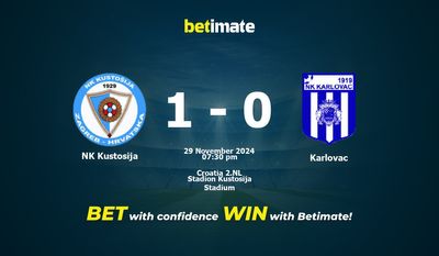 Dự đoán NK Kustosija vs Karlovac, Tỷ lệ & Mẹo cá cược 29/11/2024