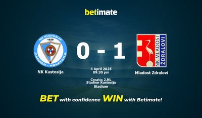 Dự đoán NK Kustosija vs Mladost Zdralovi, tỷ lệ cá cược 04/04/2025