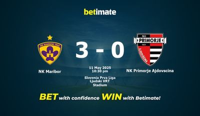 Dự đoán NK Maribor vs NK Primorje Ajdovscina, tỷ lệ cá cược 11/05/2025