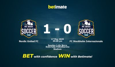 Dự đoán, tỷ lệ cược và mẹo cá cược Nordic United FC vs FC Stockholm Internazionale 05/17/2025