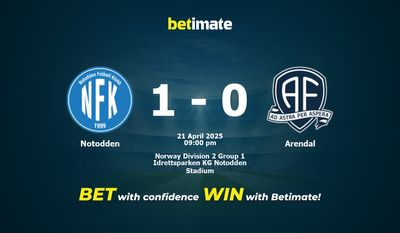 Dự đoán Notodden vs Arendal, Tỷ lệ & Mẹo cá cược 21/04/2025