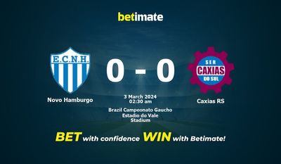 Dự đoán Novo Hamburgo vs Caxias RS, tỷ lệ cá cược 02/03/2024