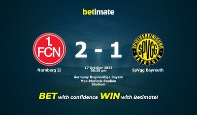 Dự đoán Nurnberg II vs SpVgg Bayreuth, tỷ lệ và tip cá cược 17/10/2023