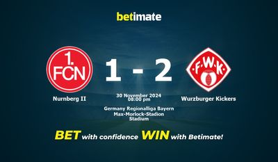 Dự đoán Nurnberg II vs Wurzburger Kickers, Tỷ lệ cược & Mẹo cá cược 30/11/2024