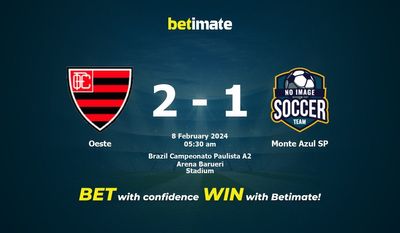 Soi kèo Oeste vs Monte Azul SP, tỷ lệ và tip cá cược 07/02/2024