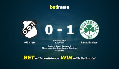Nhận định dự đoán OFI Crete vs Panathinaikos 03/03/2024