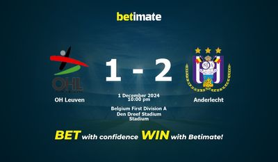 Dự đoán OH Leuven vs Anderlecht, Tỷ lệ cược & Mẹo cá cược 12/01/2024