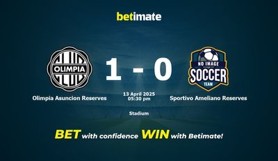 Dự đoán Olimpia Asuncion Reserves vs Sportivo Ameliano Reserves, Tỷ lệ cược & Mẹo cá cược 04/13/2025