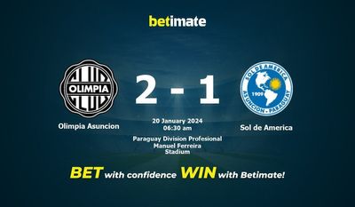 Dự đoán Olimpia Asuncion vs Sol de America, tỷ lệ và tip cá cược 19/01/2024