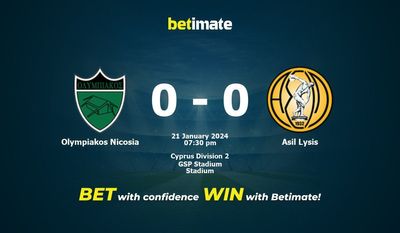 Dự đoán Olympiakos Nicosia vs Asil Lysis, tỷ lệ và mẹo cá cược 21/01/2024