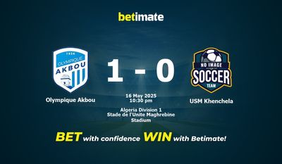 Dự đoán Olympique Akbou vs USM Khenchela, Tỷ lệ & Mẹo cá cược 16/05/2025
