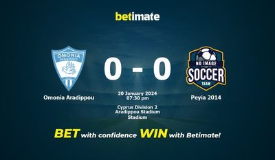 Dự đoán Omonia Aradippou vs Peyia 2014, Tỷ lệ & Mẹo cá cược 20/01/2024