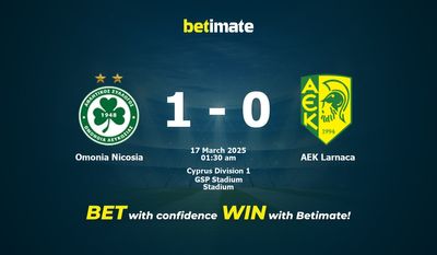 Dự đoán Omonia Nicosia vs AEK Larnaca, Tỷ lệ cược & Mẹo cá cược 03/16/2025