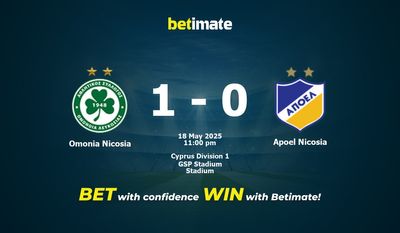 Dự đoán Omonia Nicosia vs Apoel Nicosia, Tỷ lệ cược & Mẹo cá cược 05/18/2025