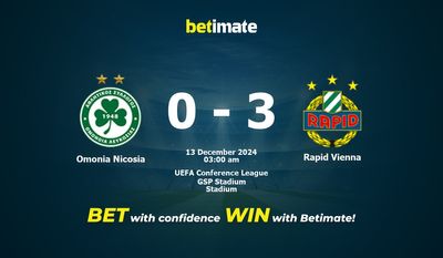 Dự đoán Omonia Nicosia vs Rapid Vienna, Tỷ lệ cược & Mẹo cá cược 12/12/2024