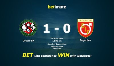Soi kèo Orebro SK vs Degerfors, Tỷ lệ & Mẹo cá cược 14/05/2024