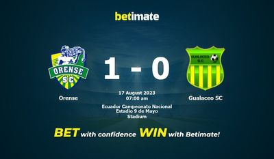 Soi kèo dự đoán Orense vs Gualaceo SC ngày 17/08/2023