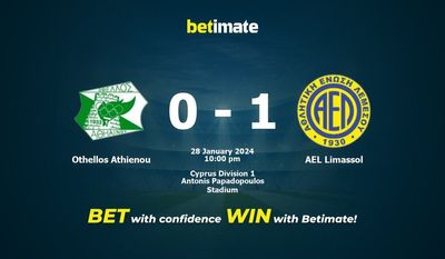 Soi kèo Othellos Athienou vs AEL Limassol, Tỷ lệ & Mẹo cá cược 28/01/2024