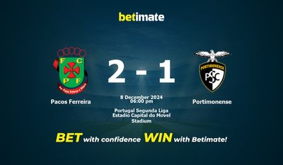 Soi kèo Pacos Ferreira vs Portimonense, tỷ lệ và tip cá cược 08/12/2024