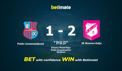 Nhận định dự đoán Paide Linnameeskond vs JK Nomme Kalju, tỷ lệ cá cược 09/03/2025