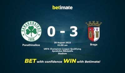 Dự đoán Panathinaikos vs Braga, Tỷ lệ & Mẹo cá cược 29/08/2023