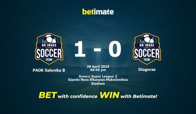 Dự đoán PAOK Salonika B vs Diagoras, Tỷ lệ cược & Mẹo cá cược 28/04/2025