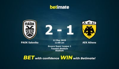 Dự đoán PAOK Salonika vs AEK Athens, Tỷ lệ cược & Mẹo cá cược 05/11/2025