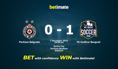 Dự đoán Partizan Belgrade vs FK Graficar Beograd, Tỷ lệ & Mẹo cá cược 07/12/2023