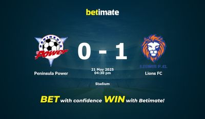 Dự đoán, tỷ lệ cược và mẹo cá cược Peninsula Power vs Lions FC 21/05/2025