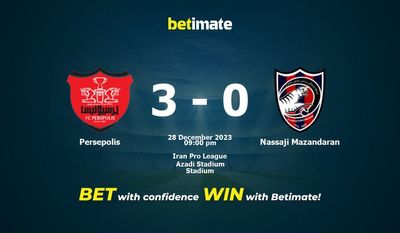 Soi kèo Persepolis vs Nassaji Mazandaran, tỷ lệ và tip cá cược 28/12/2023