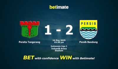 Soi kèo Persita Tangerang vs Persib Bandung, tỷ lệ cá cược 16/05/2025