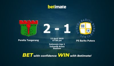 Dự đoán Persita Tangerang vs PS Barito Putera, Tỷ lệ & Mẹo cá cược 13/04/2025