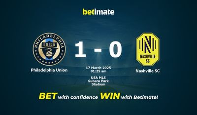 Dự đoán Philadelphia Union vs Nashville SC, Tỷ lệ cược & Mẹo cá cược 03/16/2025