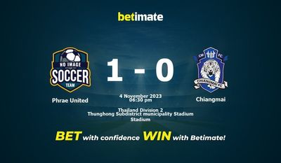 Soi kèo Phrae United vs Chiangmai, tỷ lệ và tip cá cược 04/11/2023