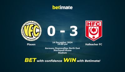Dự đoán Plauen vs Hallescher FC, tỷ lệ và tip cá cược 14/12/2024