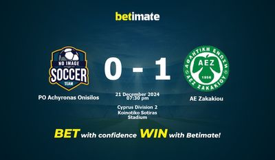 Dự đoán PO Achyronas Onisilos vs AE Zakakiou, Tỷ lệ & Mẹo cá cược 21/12/2024