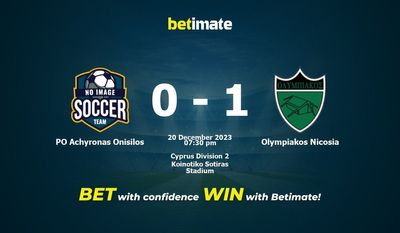 Dự đoán PO Achyronas Onisilos vs Olympiakos Nicosia, Tỷ lệ & Mẹo cá cược 20/12/2023
