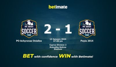 Dự đoán PO Achyronas Onisilos vs Peyia 2014, Tỷ lệ & Mẹo cá cược 13/01/2024