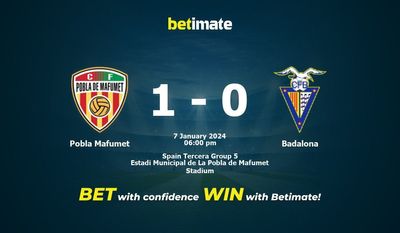 Soi kèo Pobla Mafumet vs Badalona, Tỷ lệ & Mẹo cá cược 07/01/2024