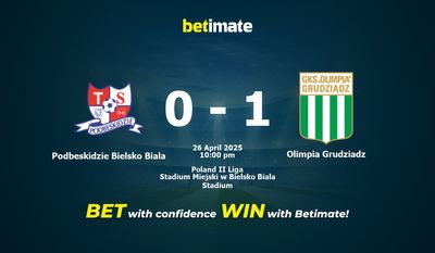 Soi kèo Podbeskidzie Bielsko Biala vs Olimpia Grudziadz, Tỷ lệ & Mẹo cá cược 26/04/2025